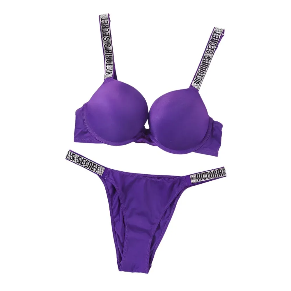 Women's Sexy Lingerie Set: Sporty Classic Padded Push-Up Underwear