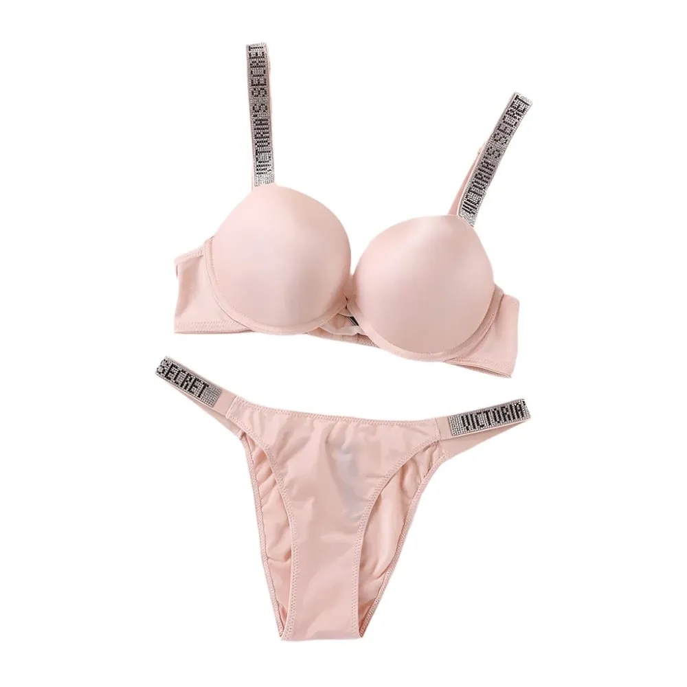 Women's Sexy Lingerie Set: Sporty Classic Padded Push-Up Underwear