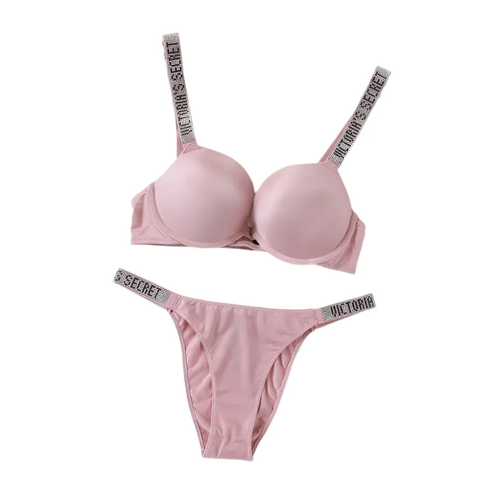 Women's Sexy Lingerie Set: Sporty Classic Padded Push-Up Underwear